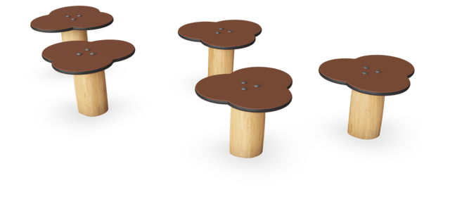 Комплект из 5 балансировочных столбиков «Кувшинка» фото 2